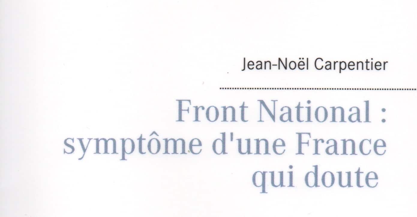 Livre Jean Noel Carpentier FN
