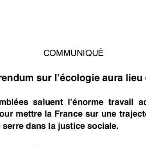 Communiqué et déclaration commune (1)