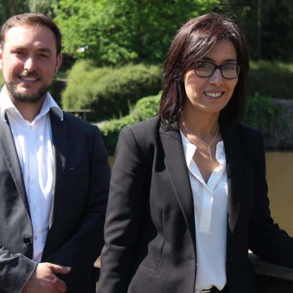 Saïda Bamoune (ici aux côtés de son suppléant Fabien Dumortier) participe à sa première campagne. PHOTO « LA VOIX »