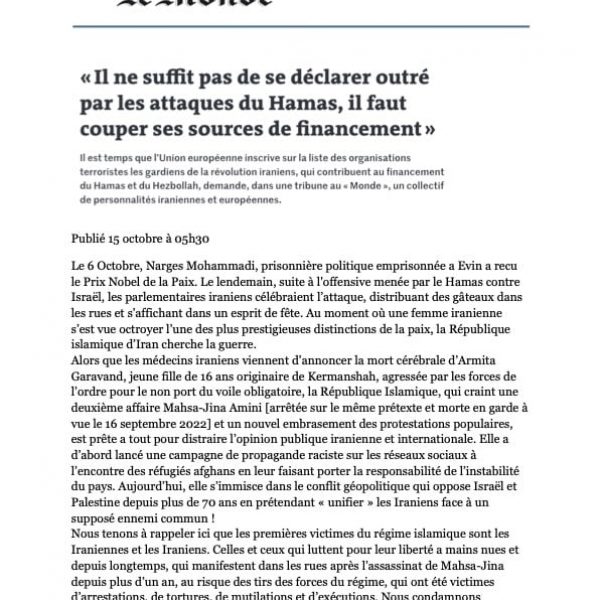 TRIBUNE_ Lemonde_15_octobre 2023