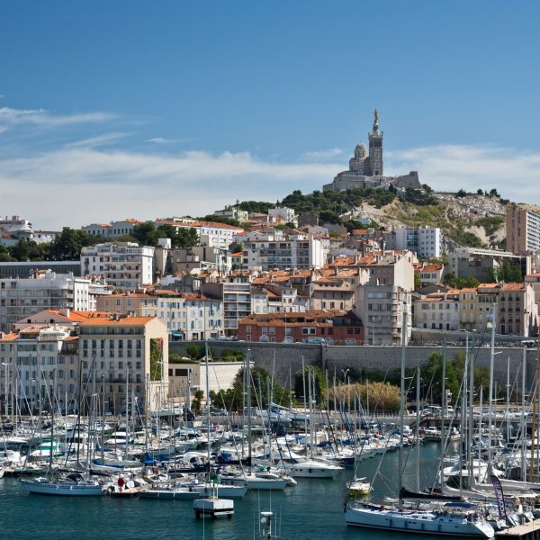 Marseille, le Vieux Port et Notre Dame de la Garde